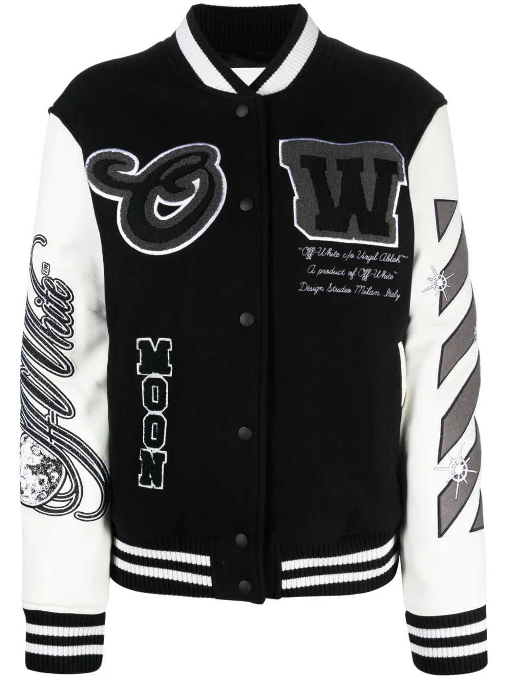 Off-White Meteor Moon bomber jacket – Black