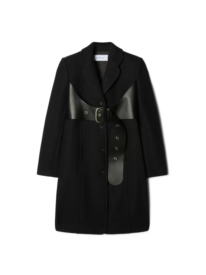 BRUSHED WO BELT COAT 