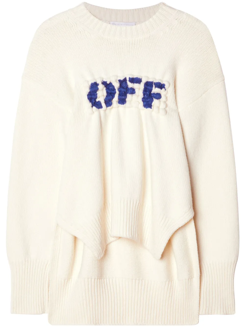 OFF logo wool jumper