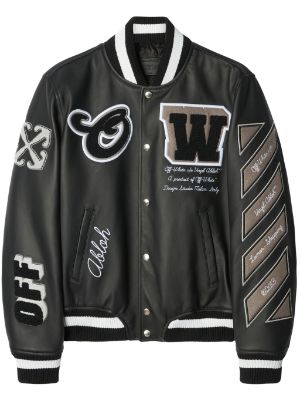 EMBR PATCHES WOMAN VARSITY in black