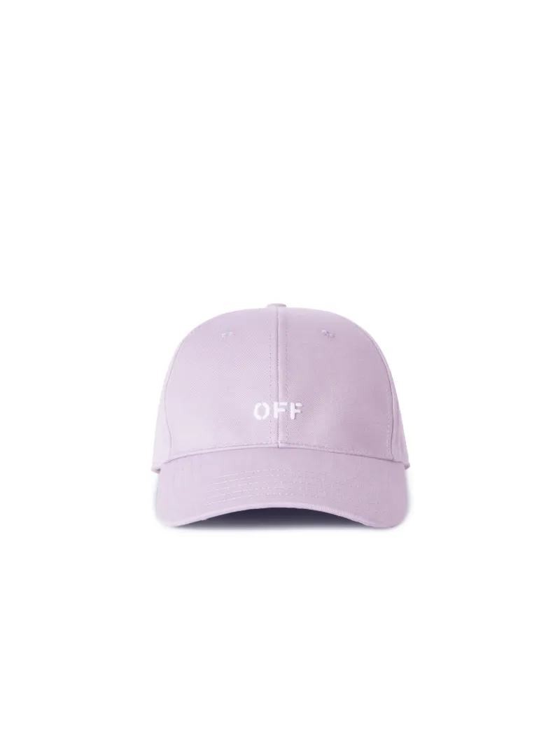 DRILL OFF STAMP BASEBALL CAP LILAC  WHIT