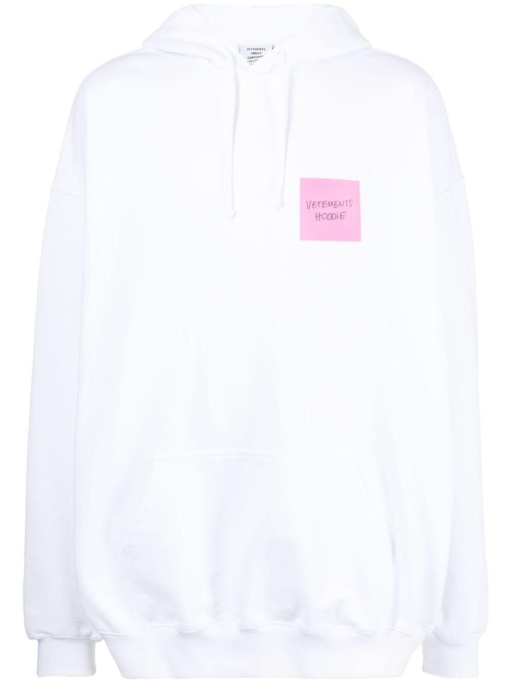Shop Vetements Graphic-print Hoodie In White