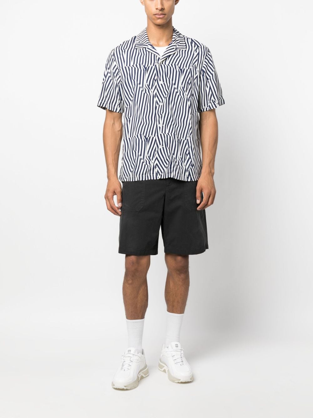 Shop Rag & Bone Cliffe Slim-fit Shorts In 黑色