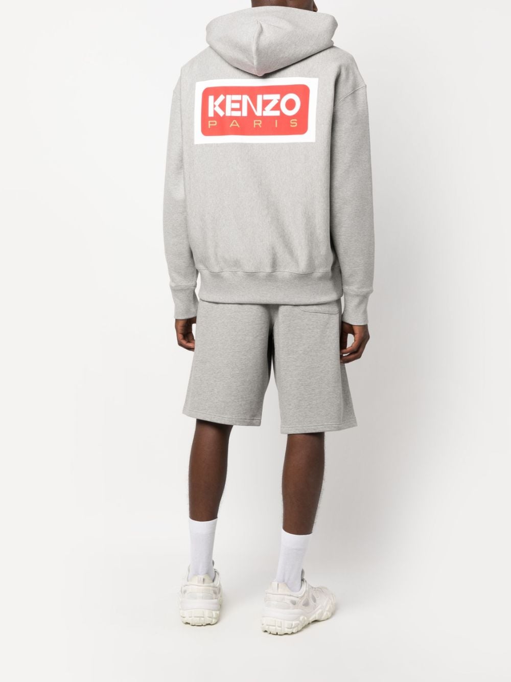 Image 2 of Kenzo logo-print zip-up hoodie