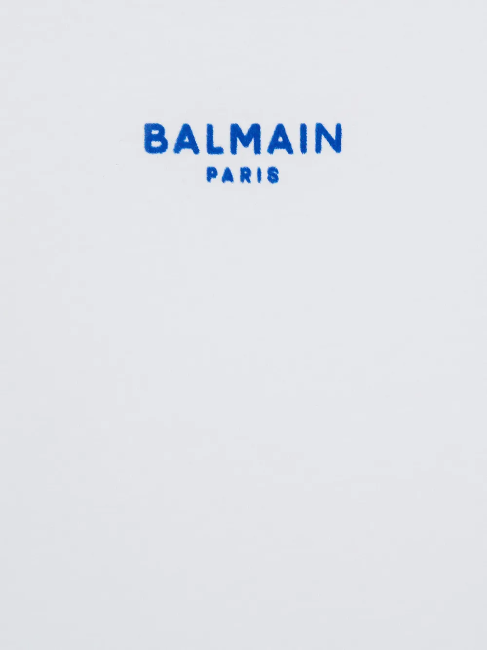 Shop Balmain Logo-embroidered Cotton T-shirt In White