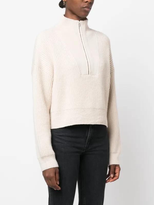 Half zip cropped on sale jumper