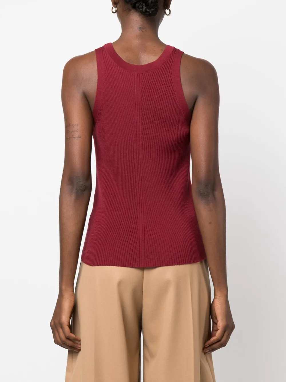 Closed Top met racerrug Rood