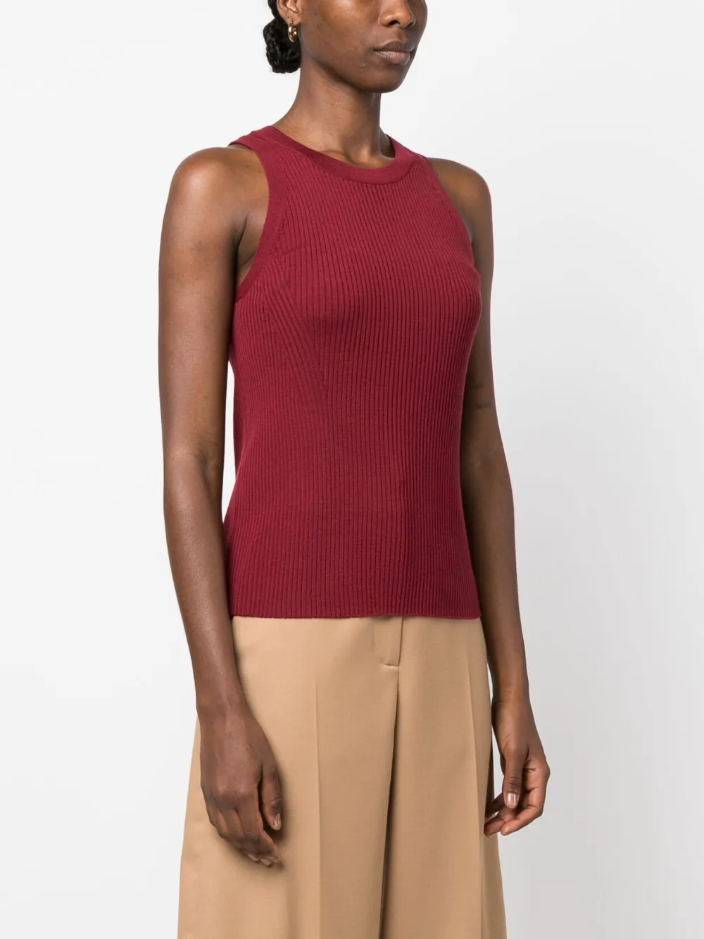 Closed Top met racerrug Rood