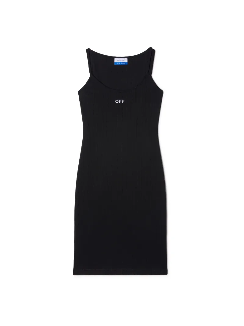 Off Stamp Rib Basic Tank Dress