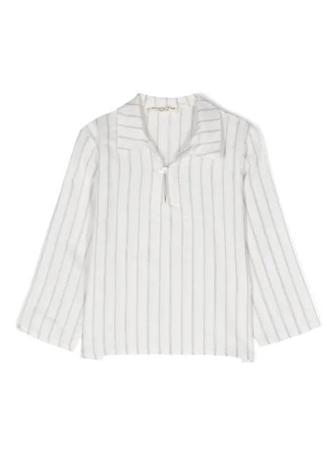 Babe And Tess striped cotton shirt