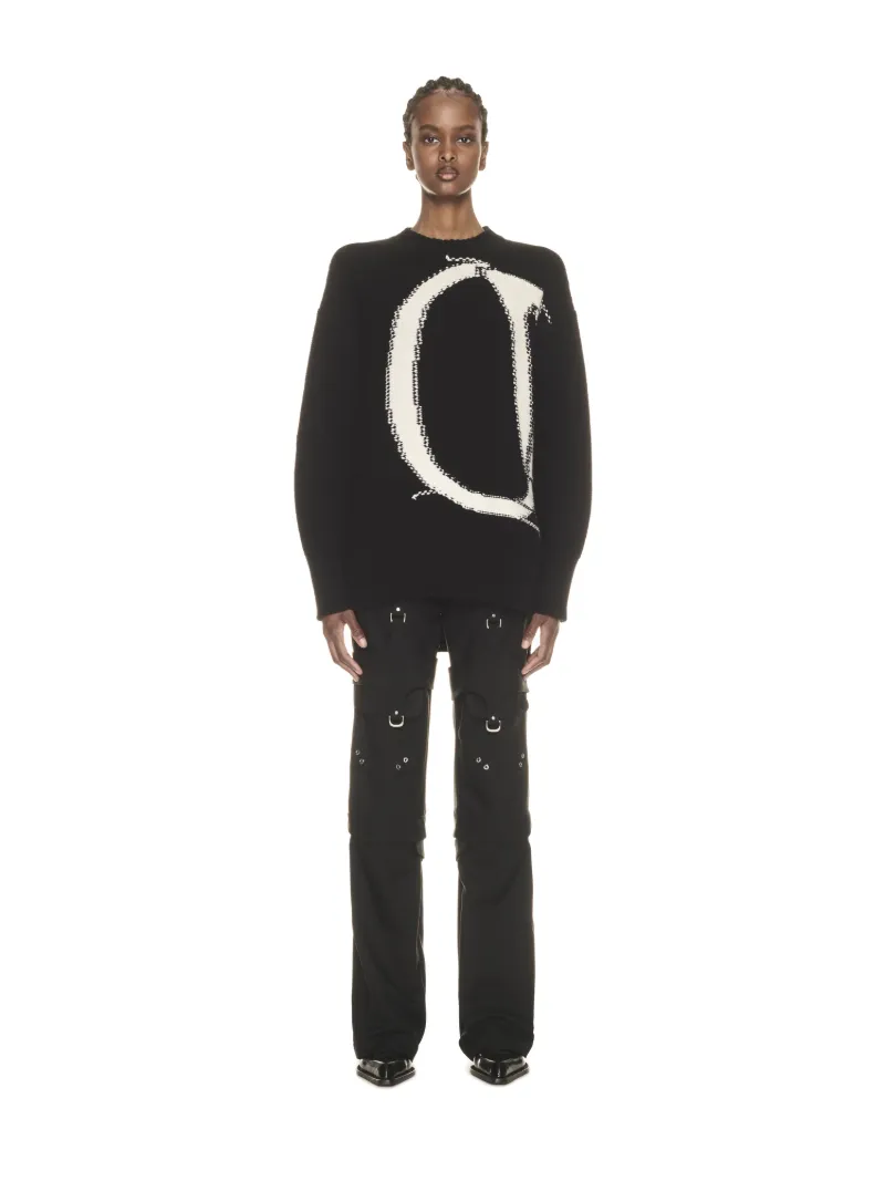 OW MAXI LOGO CREWNECK 