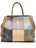 Fendi Pre-Owned Patchwork 2Jours handbag - Brown