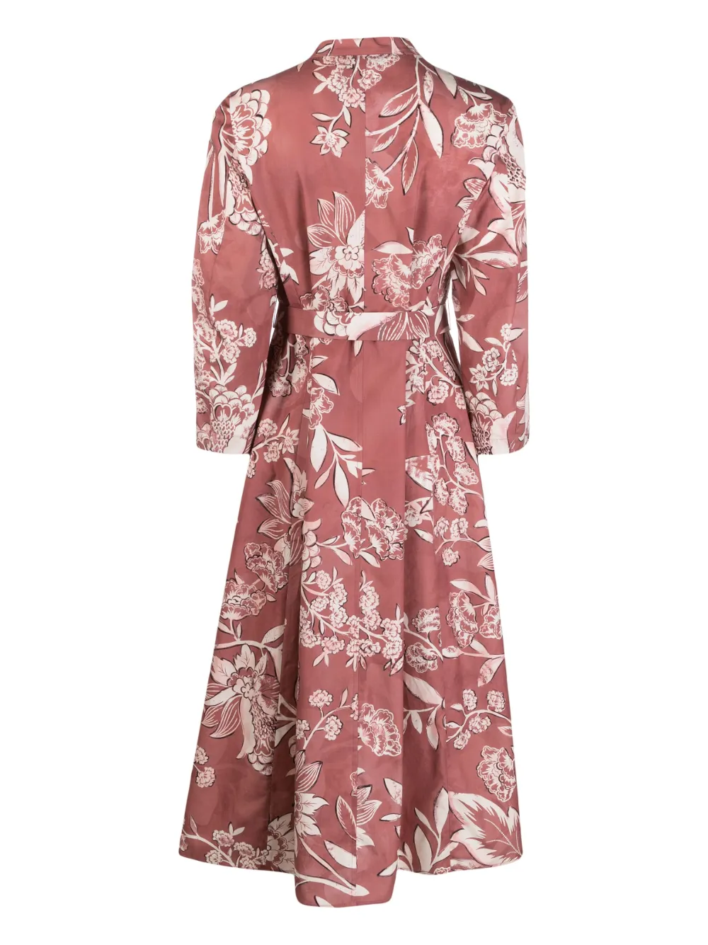Max Mara Midi-jurk met bloemenprint - Roze