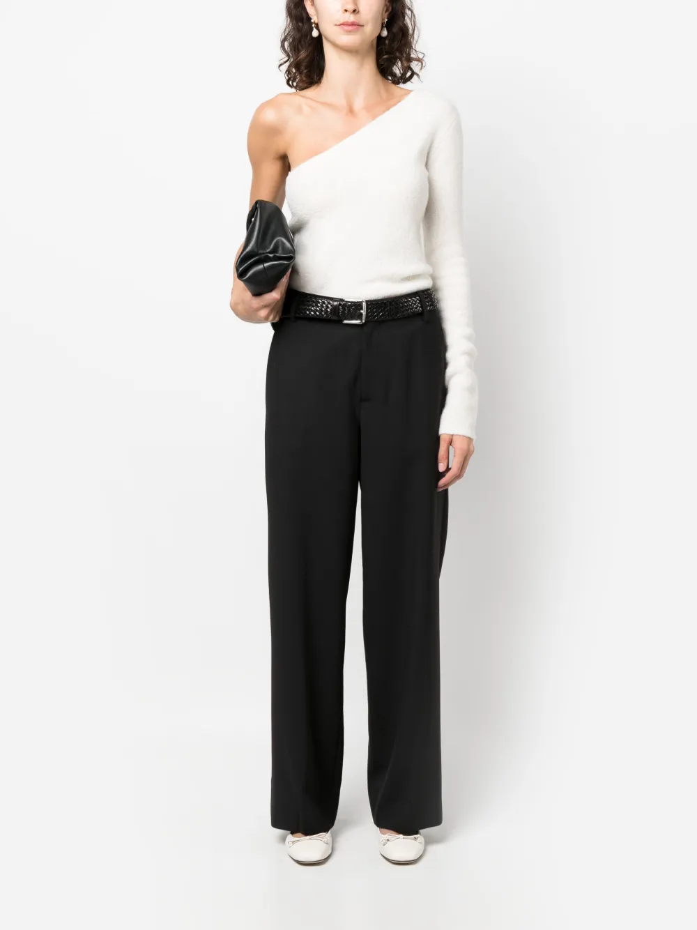 Closed Broek met wijde pijpen - Zwart