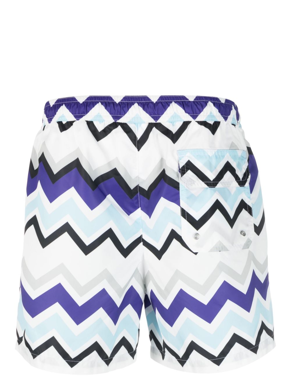 Missoni zigzag-print swim shorts - Wit