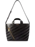 Off-White small cut-out Diag tote bag - Black
