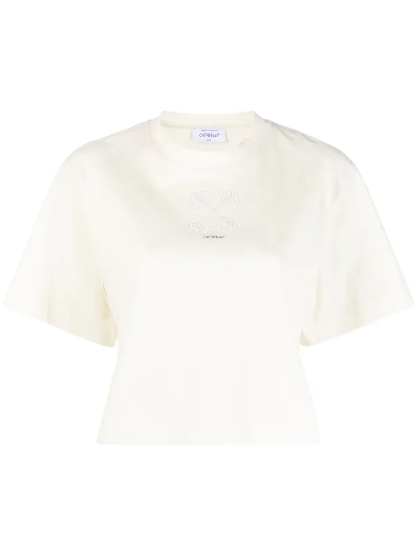 【送料&関税込】Off-White Cropped T-shirt With Arrow Motif 20190408_50412636_600.jpg