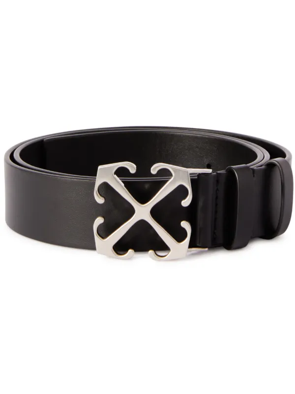 Off-White Arrow-plaque Leather Belt - Farfetch