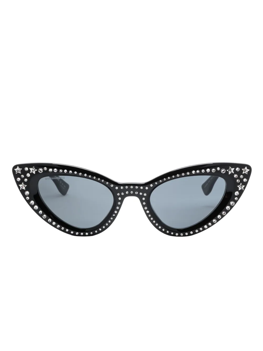 DSQUARED2 EYEWEAR crystal-embellished cat-eye sunglasses | Black | Image 1