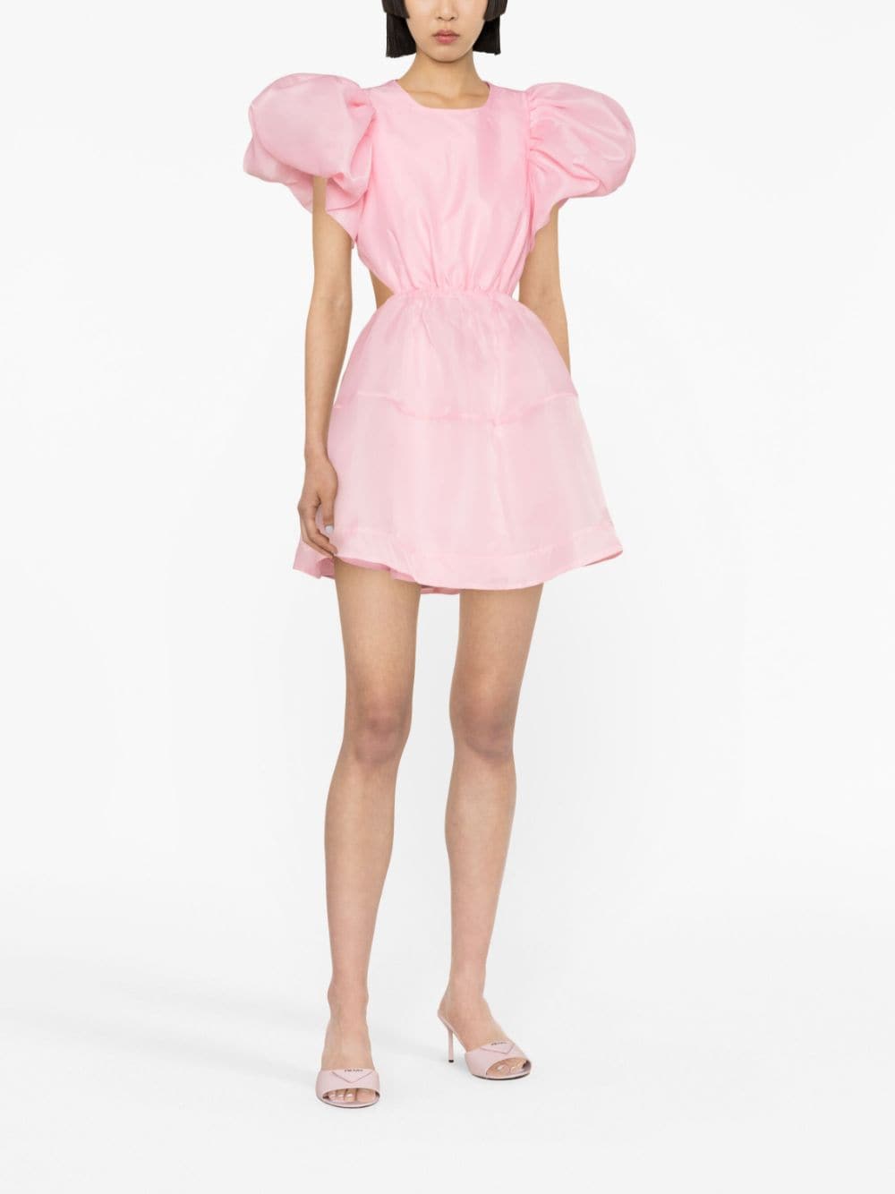 Aje Simplicity open-back minidress - Roze