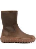 Camper Ground calf-length flat boots - Brown