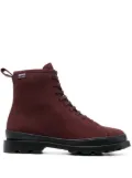 Camper Brutus suede lace-up boots - Red