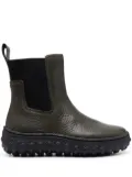Camper Ground grained-texture leather boots - Green