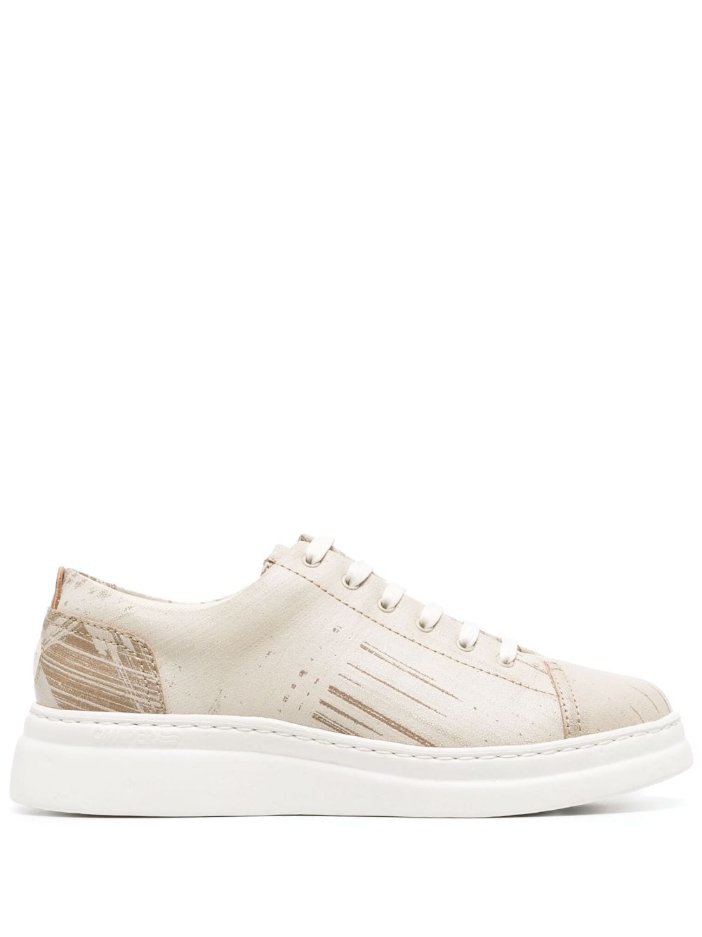Camper Abstract-pattern Lace-up Trainers In Neutrals