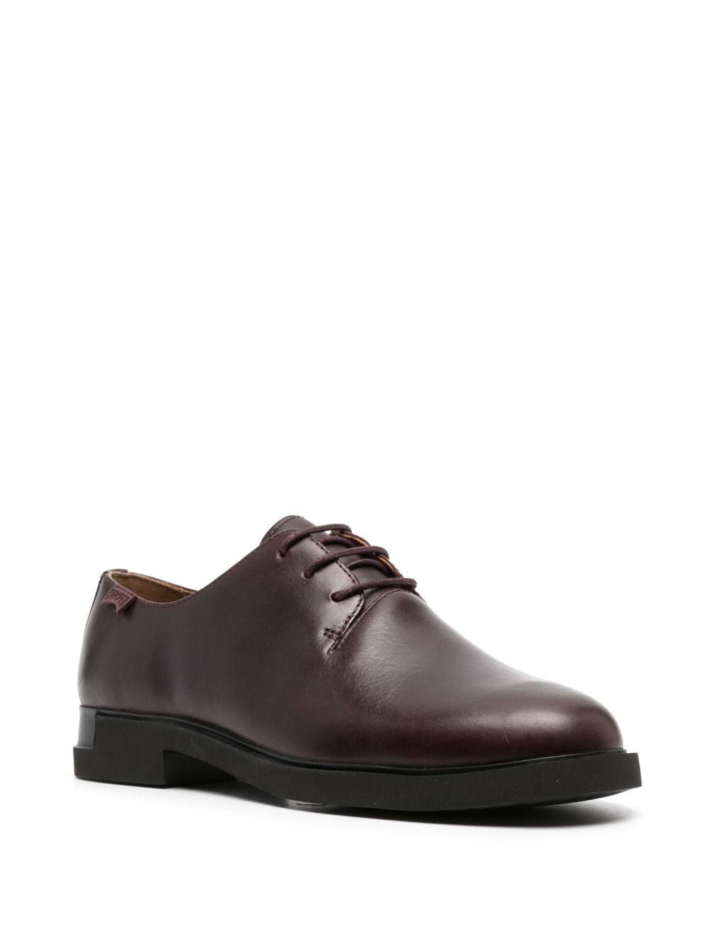 Shop Camper Iman Leather Oxford Shoes In Purple