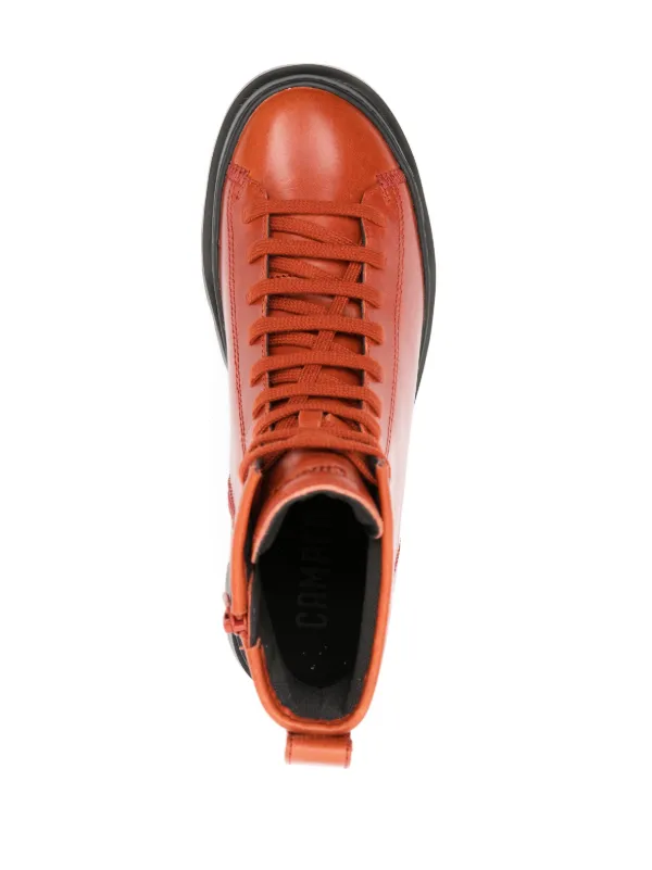 Camper Brutus lace-up Ankle Boots | Orange | FARFETCH