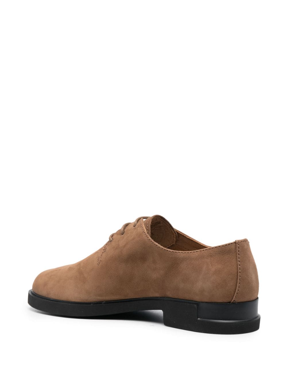 Shop Camper Iman Lace-up Suede Brogues In Brown
