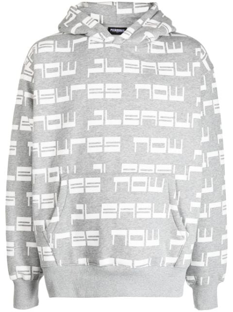 Pleasures Tier monogram-patterned hoodie