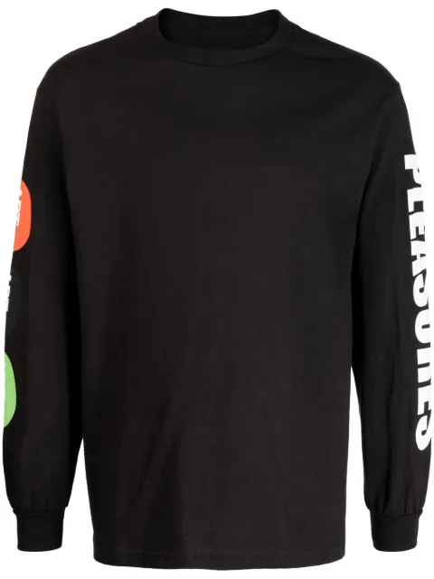 Pleasures long-sleeve cotton T-shirt