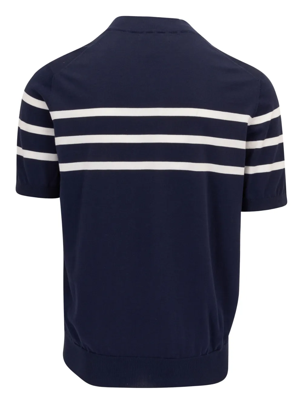 Brunello Cucinelli Gestreept poloshirt - Blauw