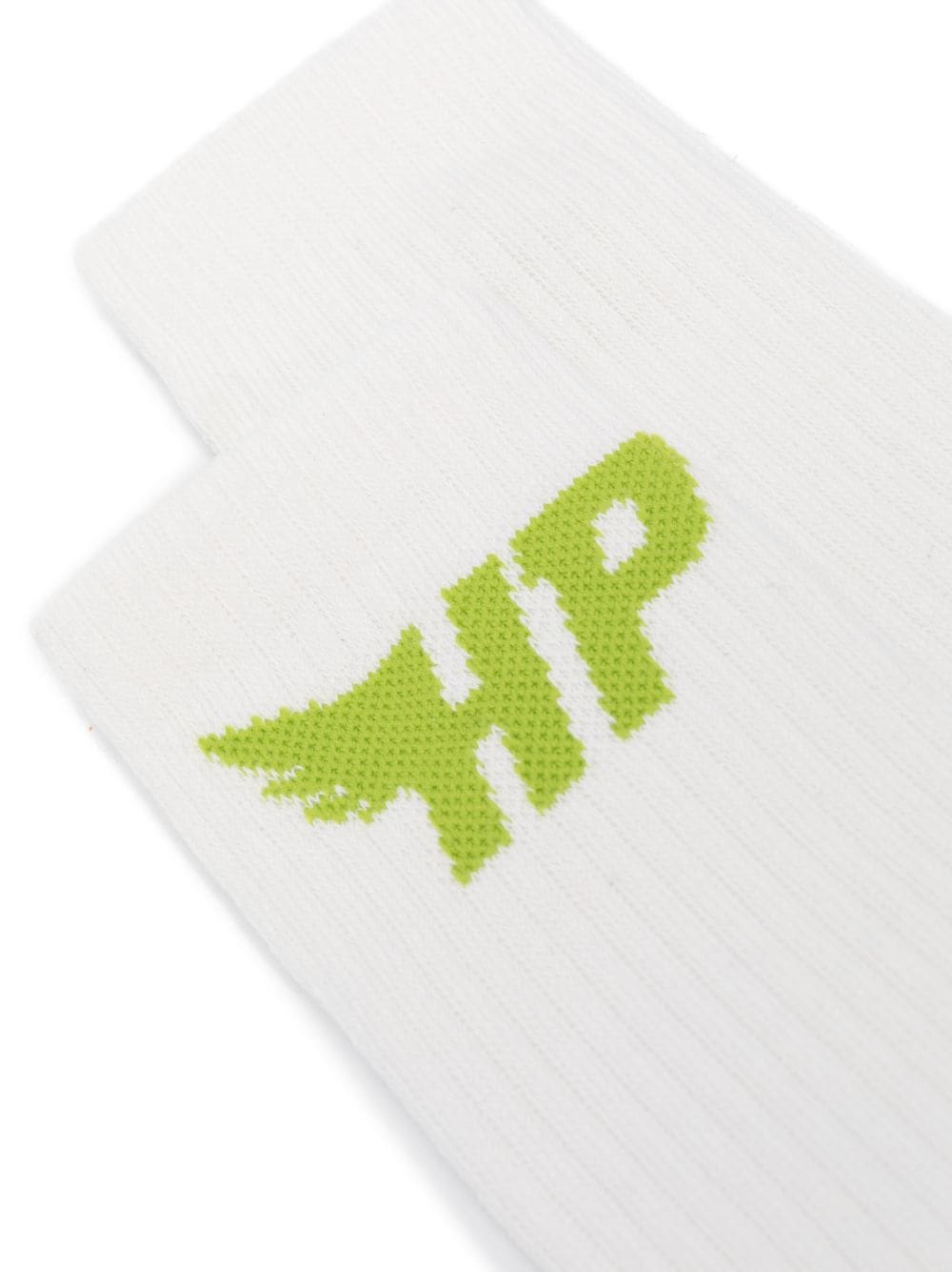 Shop Heron Preston Hp Fly Logo-intarsia Socks In White