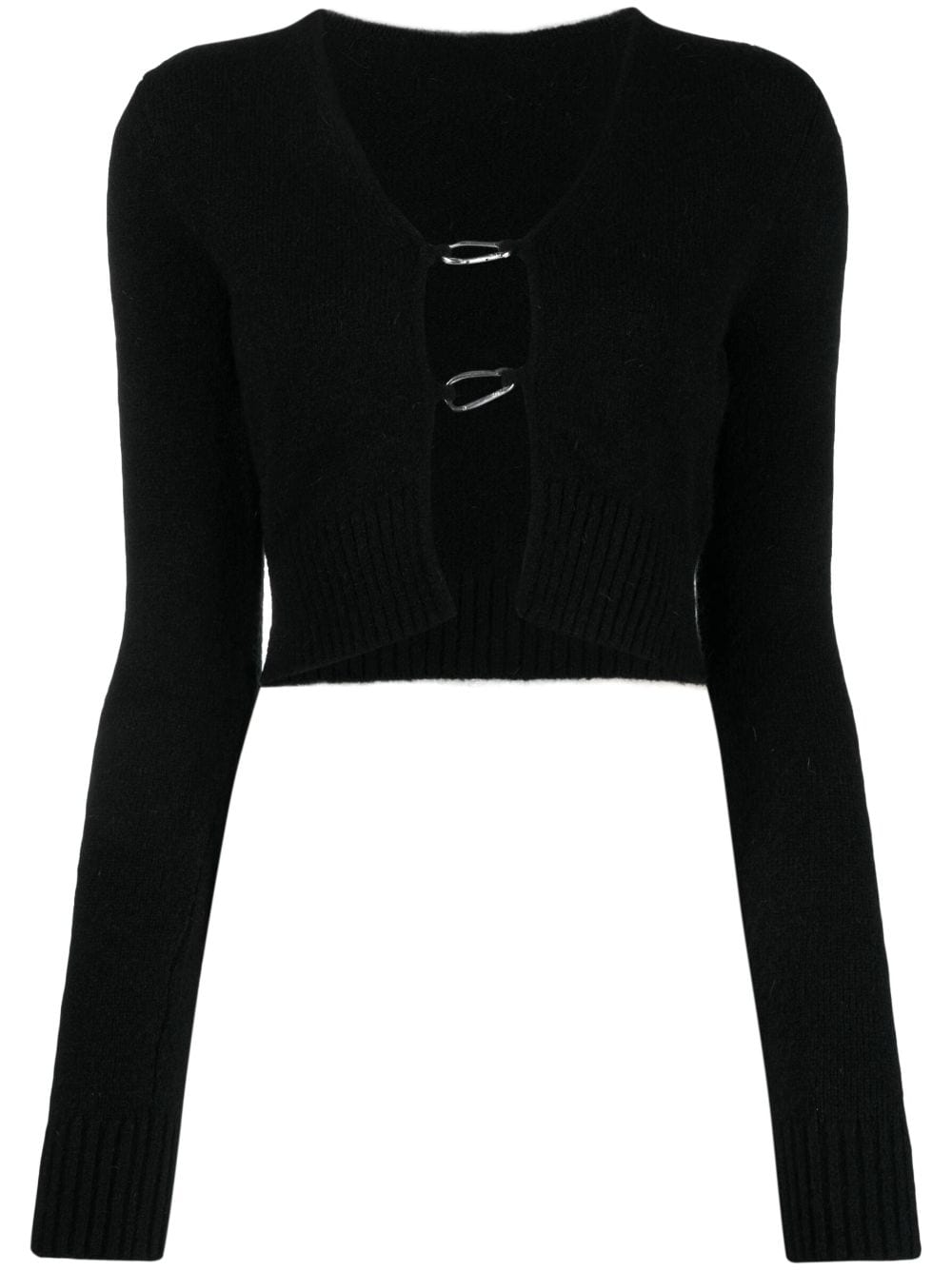 Shop Heron Preston Open Front Long-sleeve Cardigan In Black