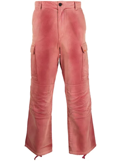 Heron Preston distressed-effect cotton cargo trousers