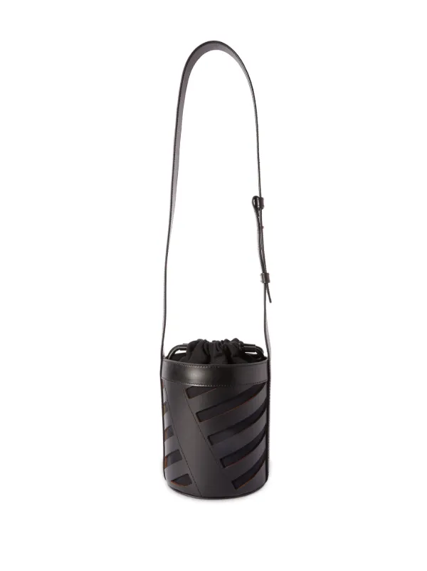 Off-White ボディバッグ ブラック ストライプ Off-White Crossbody Bag