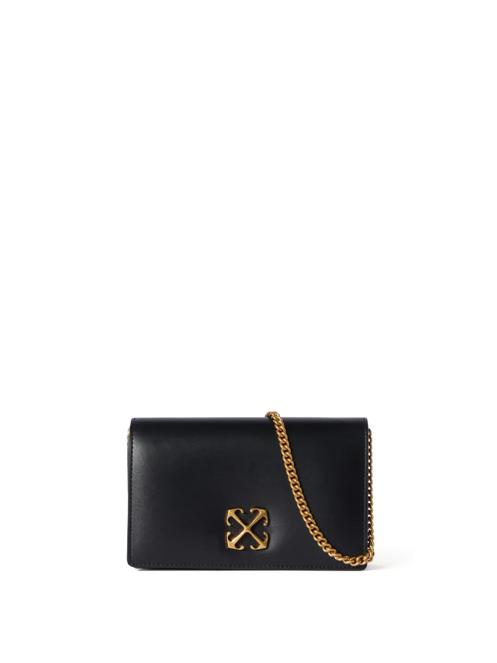 Off-white Jitney 0.5 Wallet On Chain Black No Colo In Black