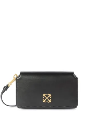 Off White Jitney Leather Crossbody Bag Black FARFETCH IE