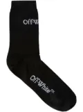 Off-White small logo socks - Black