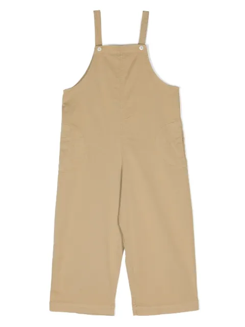 Babe And Tess gabardine sleeveless dungarees 