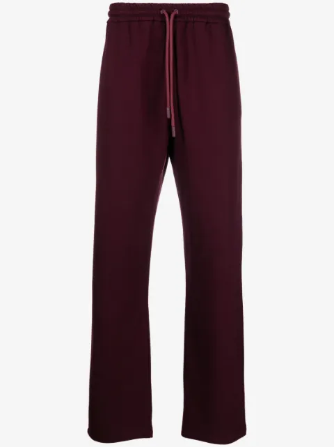 Off-White logo-embroidered cotton track pants