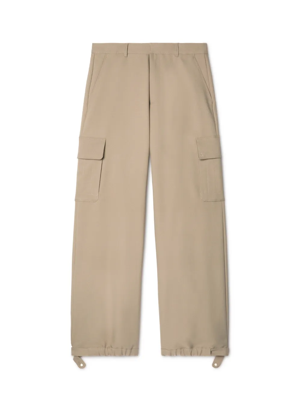 Ow Emb Drill Cargo Pant in neutrals OffWhite™ Official HK