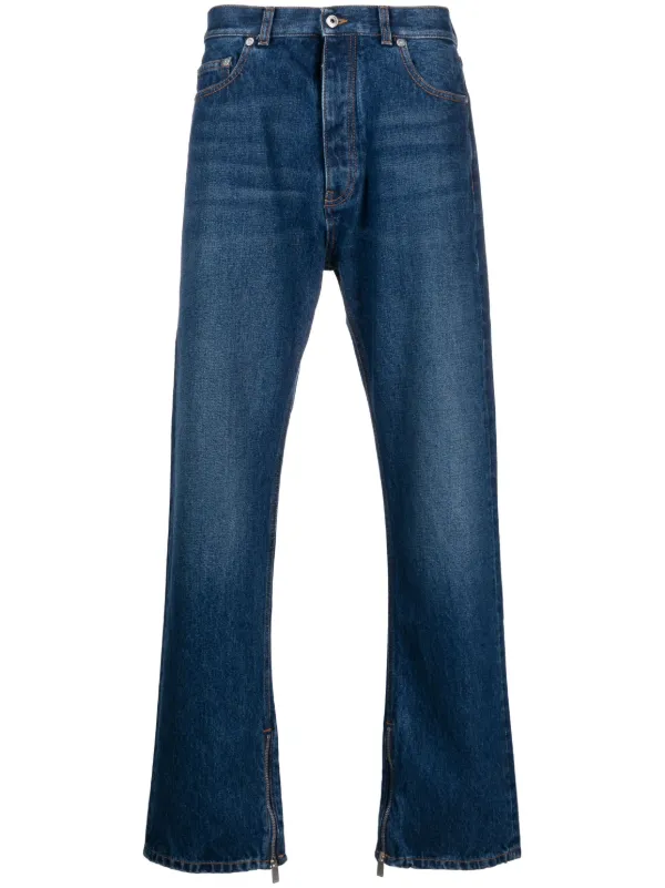 Off-White high-waist straight-leg Jeans - Farfetch