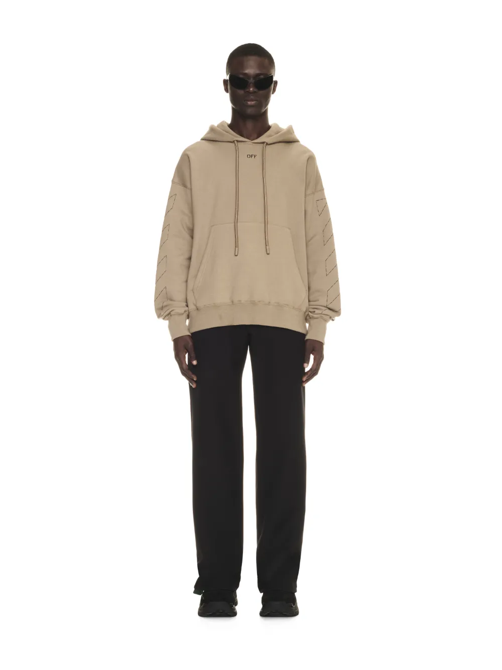 OFF STITCH SKATE HOODIE in neutrals | Off-White™ Official US