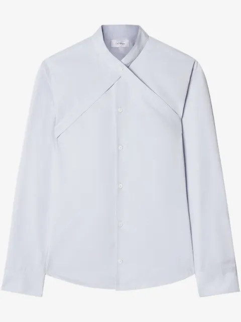 Off-White crossover-strap cotton shirt