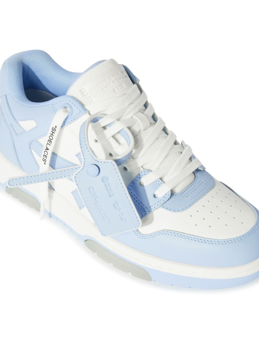 Shop Off-white Out-off-office Leather Sneakers In Blue