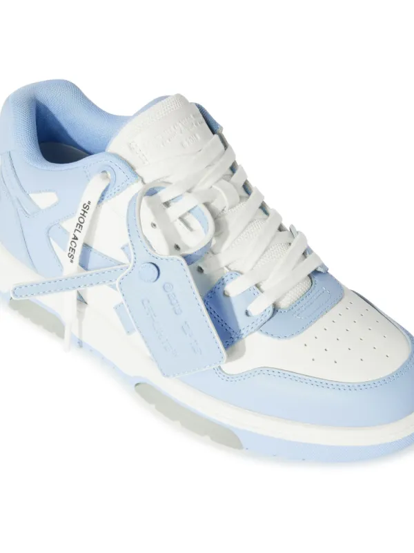 【Off-White】アウト オブ オフィス カーフレザー スニーカー OFF-WHITE Out Of Office Outlined Sneaker (Black/Light Blue