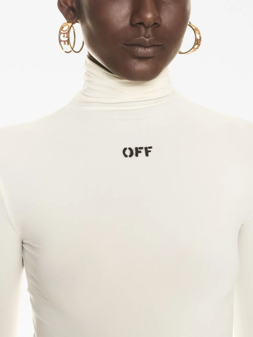 Off-white Logo-print Second-skin Top In White